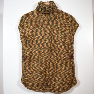 Hand Knit Pullover Sleeveless Poncho